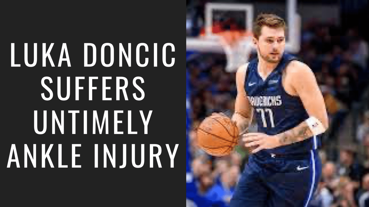 Luka Doncic injured with a sprained ankle!