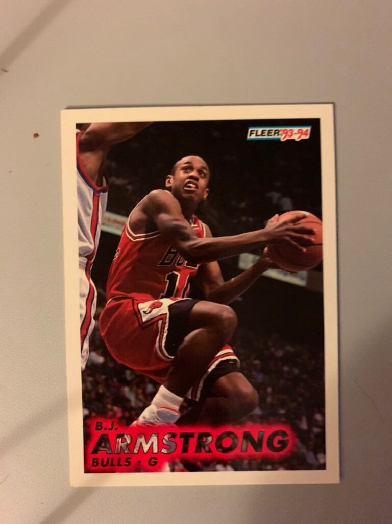 Fleer ‘93-94 B.J. Armstrong Card - CourtSideHeat