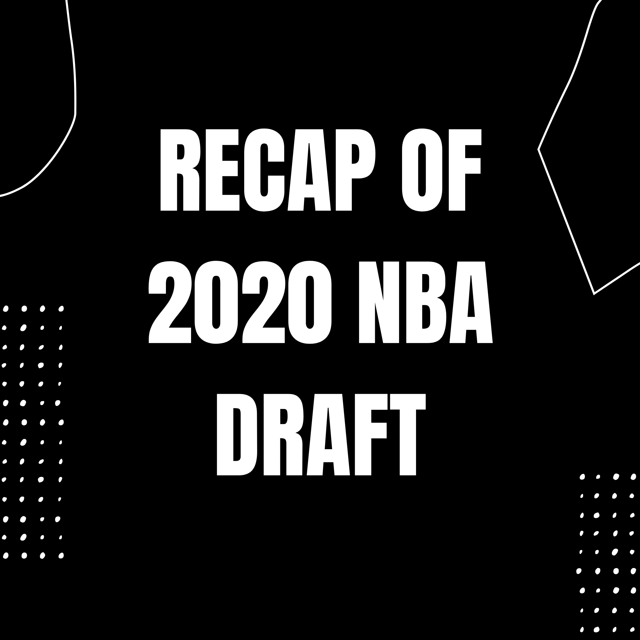 Recap Of The First 10 Picks Of The 2020 NBA Draft