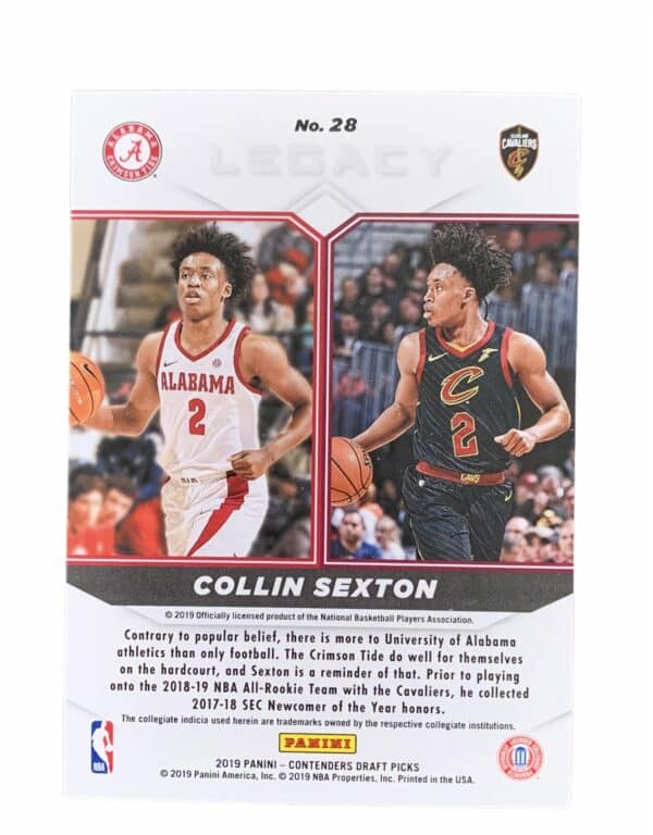 Panini Contenders Collin Sexton Card