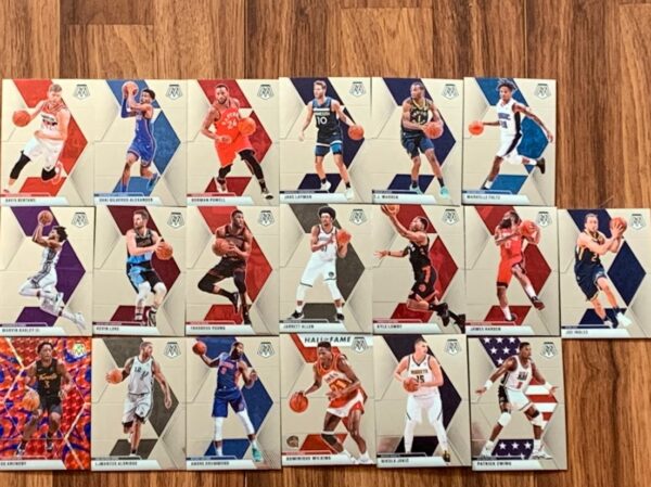 NBA Mosaic 19 Card Lot