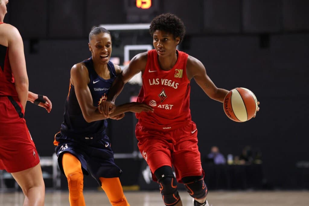 Angel McCoughtry verbally signs with her NEW team!