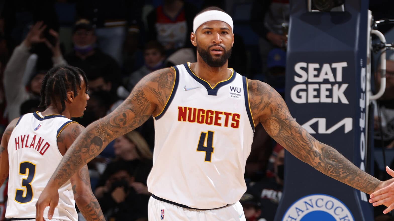 Boogie Cousins under contract for the remainder of the season with the Denver Nuggets!