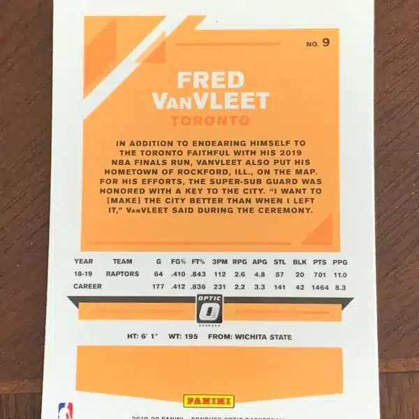 Fred VanVleet Card