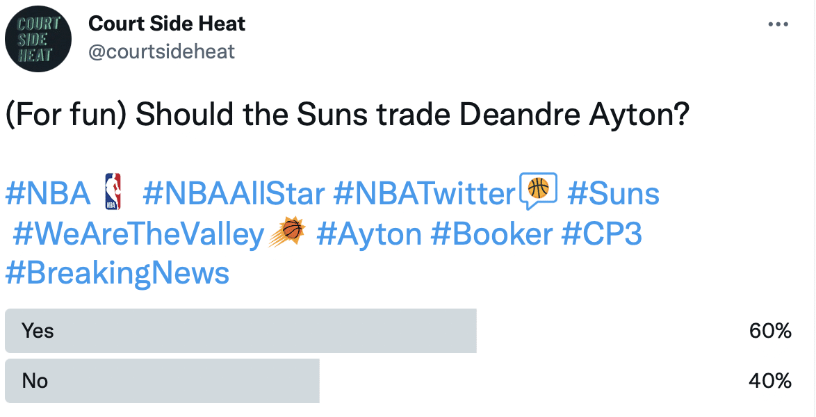 Should the Suns trade Deandre Ayton?