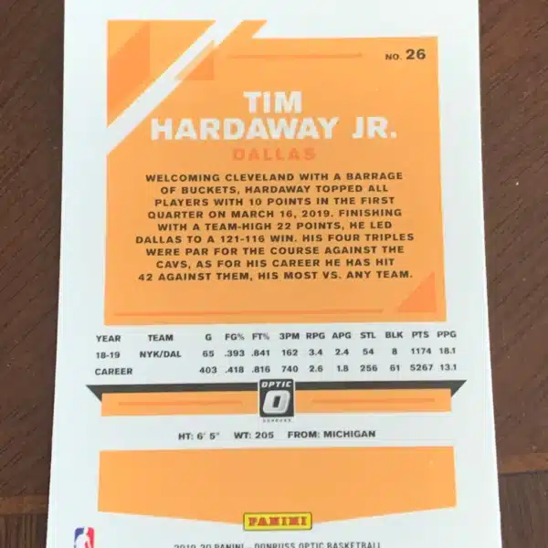 Tim Hardaway Jr. Card