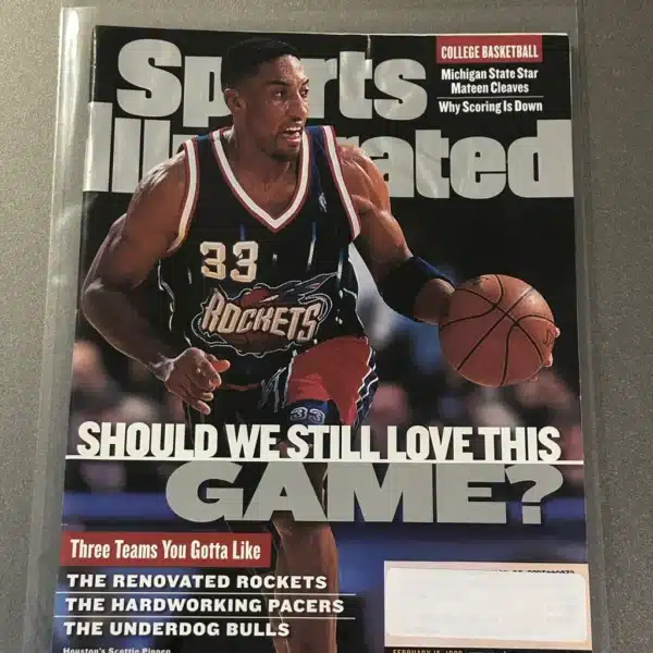 Scottie Pippen Rockets Sports Illustrated Magazine