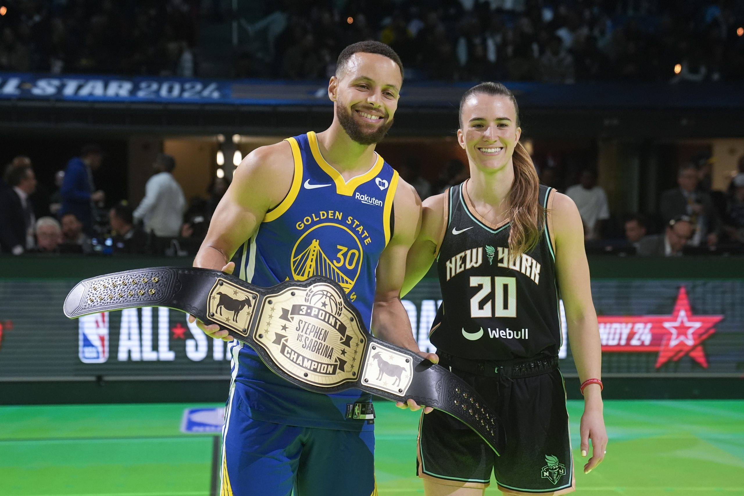Stephen Curry Beats Sabrina Ionescu In 3-Point Contest