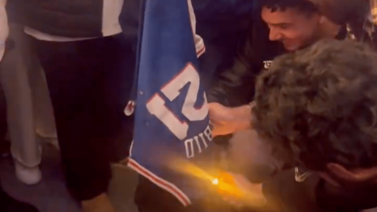 Knicks Fans Caught Burning Joel Embiid's Jersey After Game 1