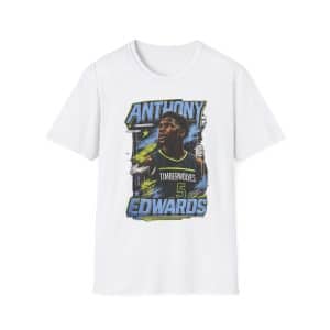 Anthony Edwards Shirt - Minnesota Basketball Star Tee - Timberwolves Fan Graphic T Shirt - NBA Streetwear - NBA Fan Graphic - NBA Fan Gift
